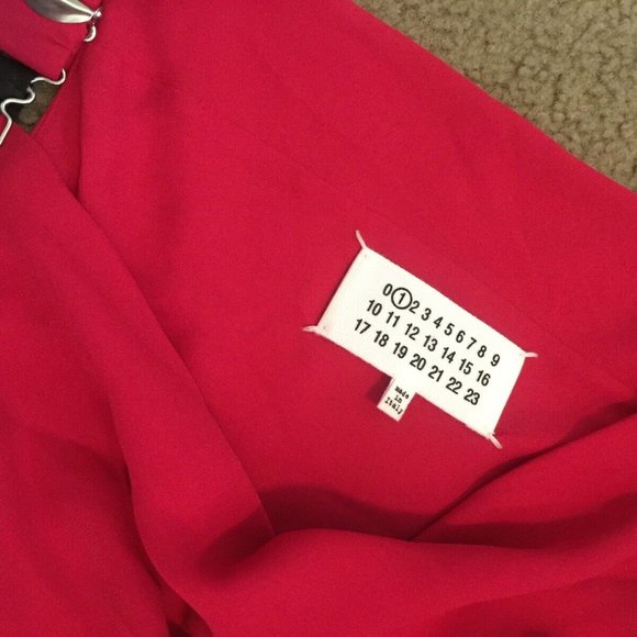 Maison Margiela Pink Fushia Long midi Dress Sz 36 - Picture 2 of 8